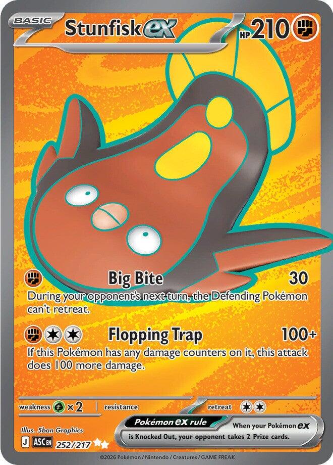 Ascended Heroes Stunfisk ex Pokémon card